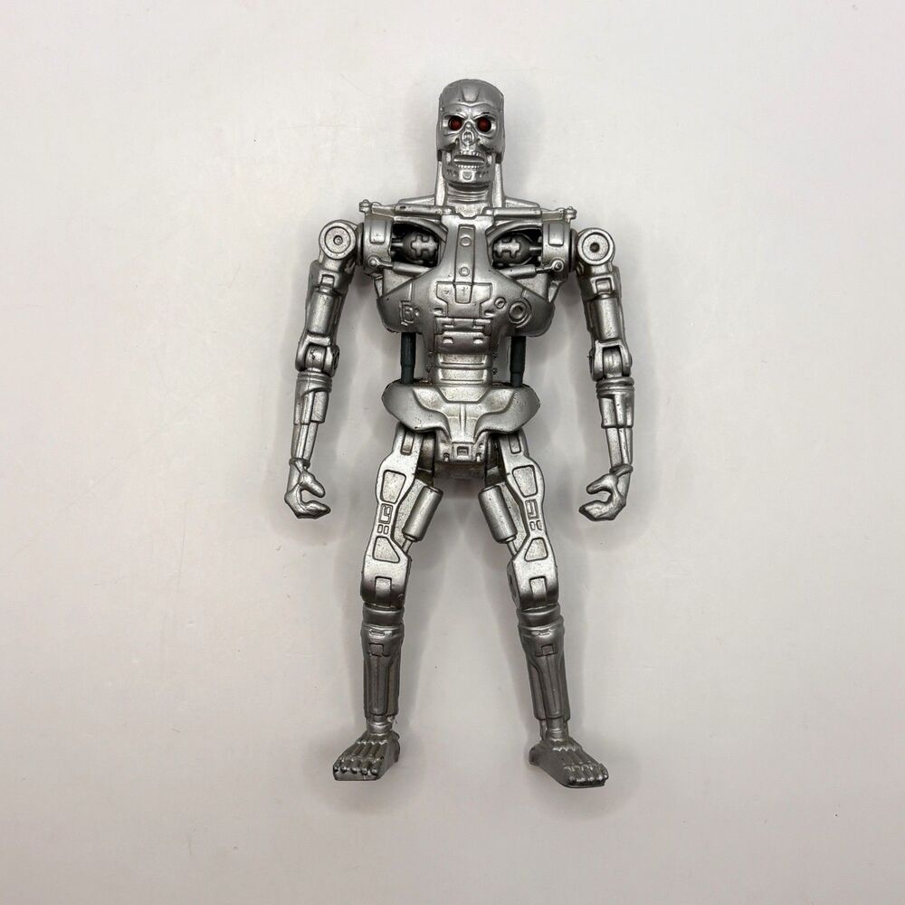 Vtg 1991 Terminator 2 T-800 Endoskeleton Techno Punch T2 Action Figure Kenner